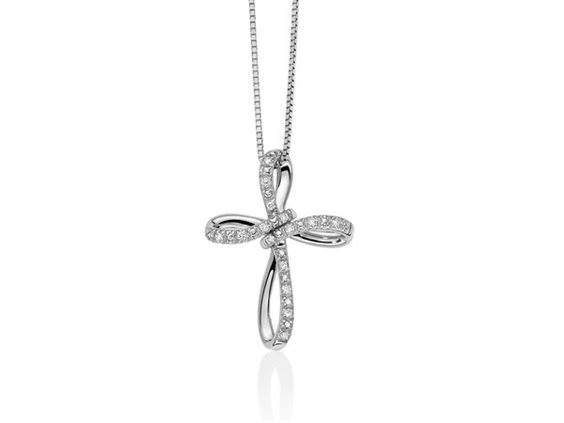 Collana Miluna Donna in Oro bianco Diamante 0.07 Ct CLD4424 - CLD4424